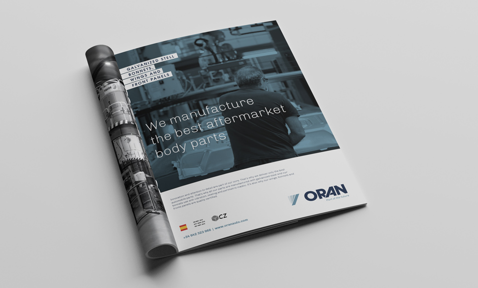 campaña gráfica reconocimiento de marca ORAN